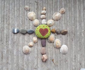 My art with stones and shells